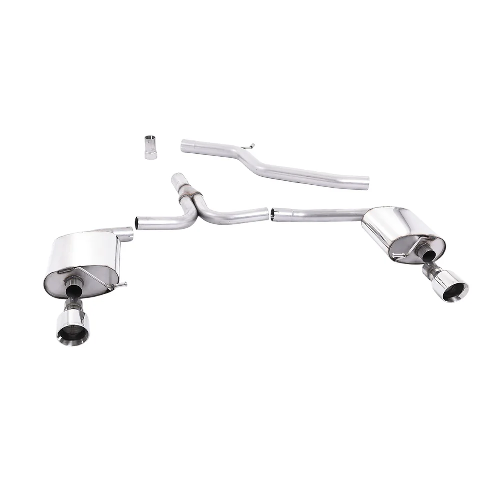 Milltek Cat Back Exhaust Audi A4 2.0 TDi B8 140PS / 177PS 2WD Saloon and Avant (S-Line models only) 09-11 - Image 2