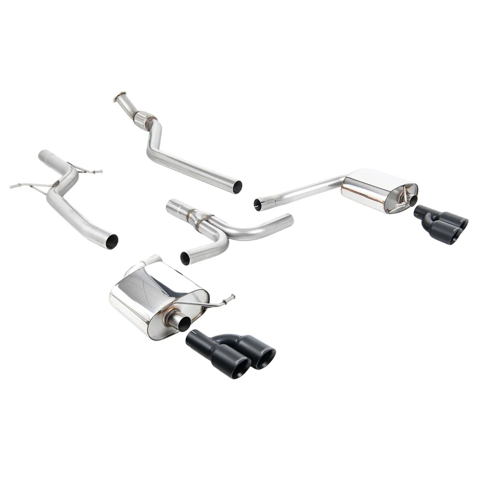 Milltek Cat Back Exhaust Audi A4 2.0 TFSi S-Line B8 (2WD and Quattro manual-only) Saloon and Avant 08-11 - Image 2