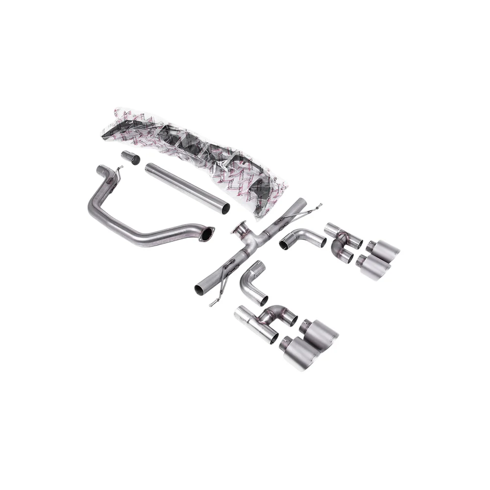 Milltek Cat Back Exhaust Volkswagen Golf Mk8 GTi (Golf R Style Quad Outlet Systems 245ps Non-GPF / North American Models Only) 21-25 - Image 7