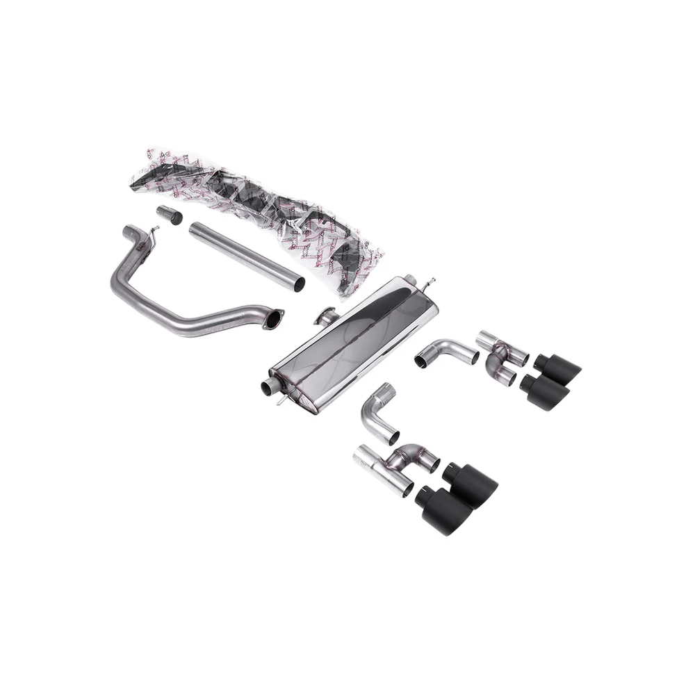 Milltek Cat Back Exhaust Volkswagen Golf Mk8 GTi (Golf R Style Quad Outlet Systems 245ps Non-GPF / North American Models Only) 21-25 - Image 9