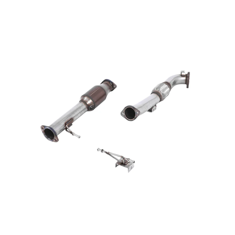Milltek Large Bore Downpipe and Hi-Flow Sports Cat Exhaust Ford Focus Mk2 RS 2.5T 305PS 09-10 - Image 2