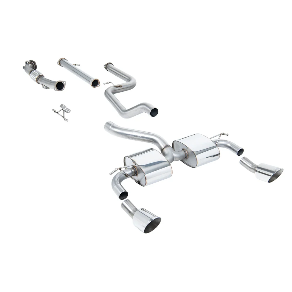 Milltek Turbo-back excluding Hi-Flow Sports Cat Exhaust Ford Focus Mk2 RS 2.5T 305PS 09-10 - Image 2