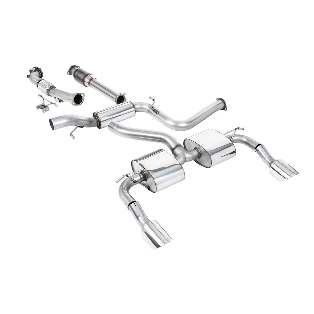 Milltek Turbo-back including Hi-Flow Sports Cat Exhaust Ford Focus Mk2 RS 2.5T 305PS 09-10 - Image 2