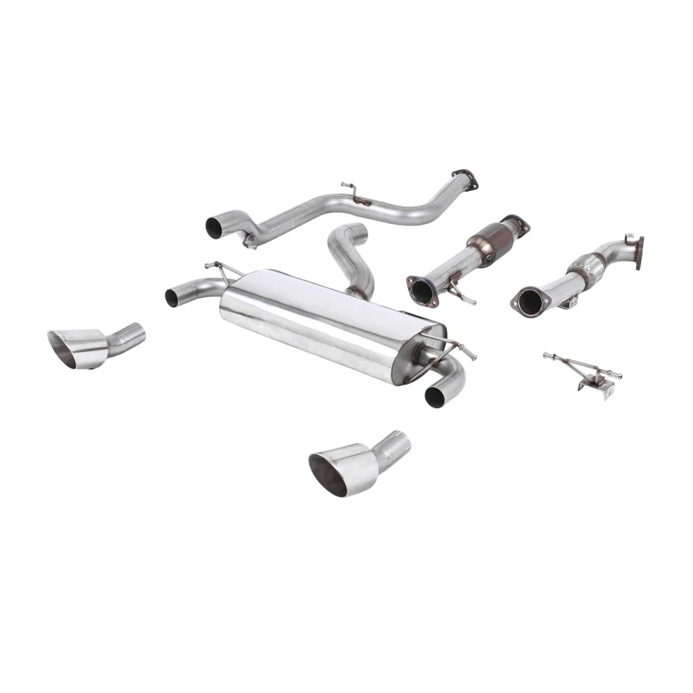 Milltek Turbo-back including Hi-Flow Sports Cat Exhaust Ford Focus Mk2 RS 2.5T 305PS 09-10 - Image 3