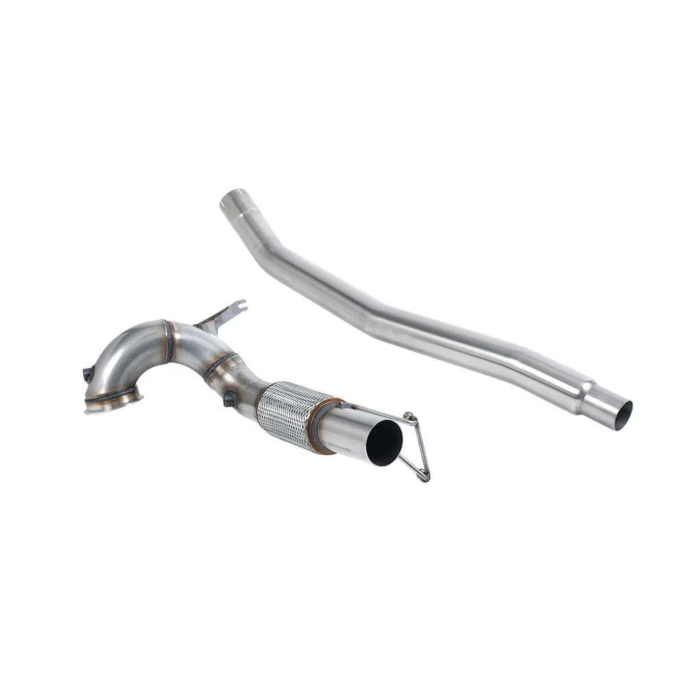 Milltek Large Bore Downpipe and Hi-Flow Sports Cat Exhaust Volkswagen Arteon 2.0TSI 280PS 4Motion (North American Non Valved / Downturn Tips) 22-25 - Image 4