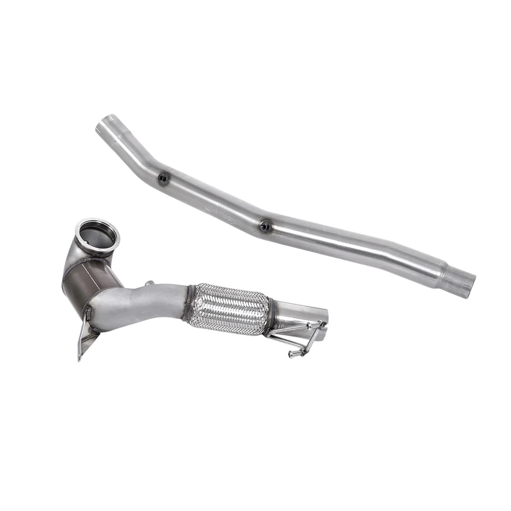 Milltek Large Bore Downpipe and Hi-Flow Sports Cat Exhaust Volkswagen Golf Mk8 R 2.0 TSI 320PS (Non-GPF / North American Models Only ) 22-25 - Image 2