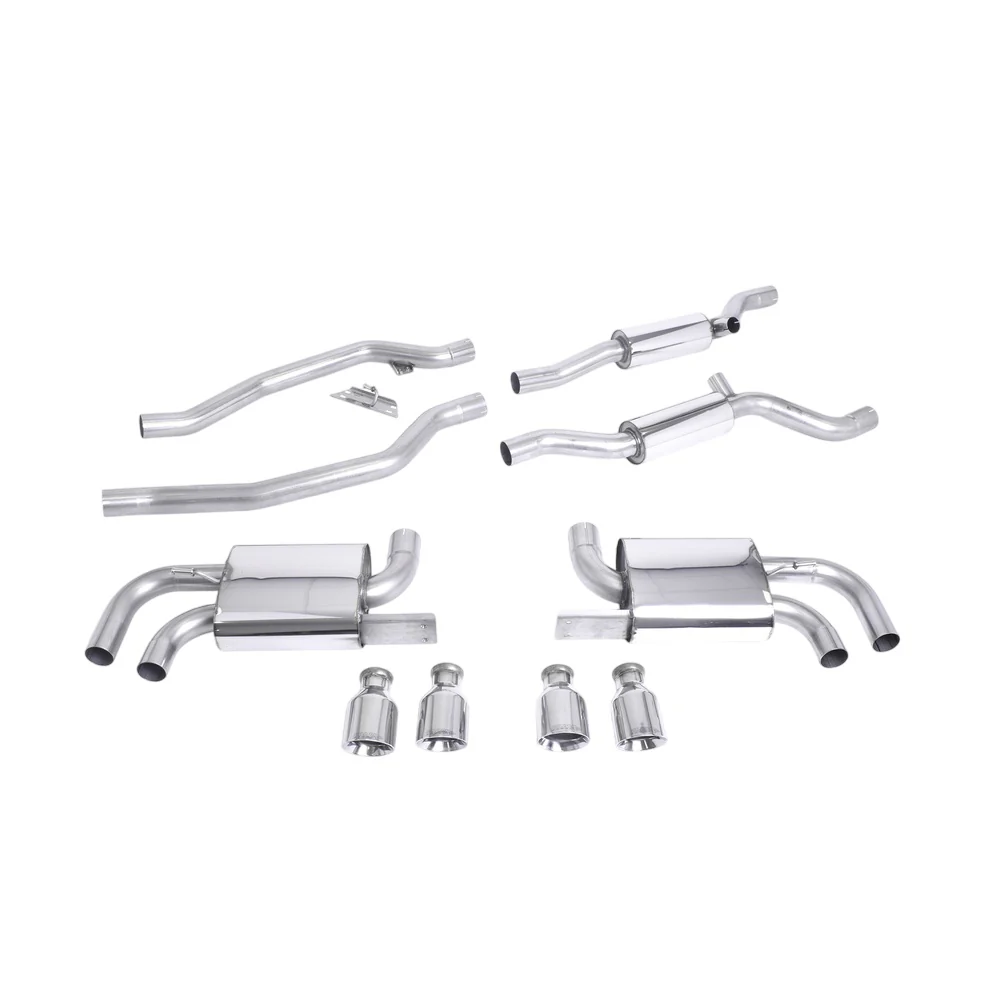 Milltek Cat Back Exhaust Porsche Cayenne 958 Turbo 4.8 V8 (Pre-Facelift) 10-14 - Image 4