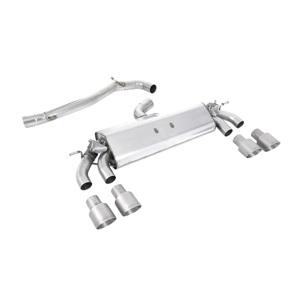 Milltek Cat Back Exhaust Volkswagen Golf Mk7.5 R 2.0 TSI 300PS (GPF Equipped Models Only) 76mm and EC Approved Systems 19-20