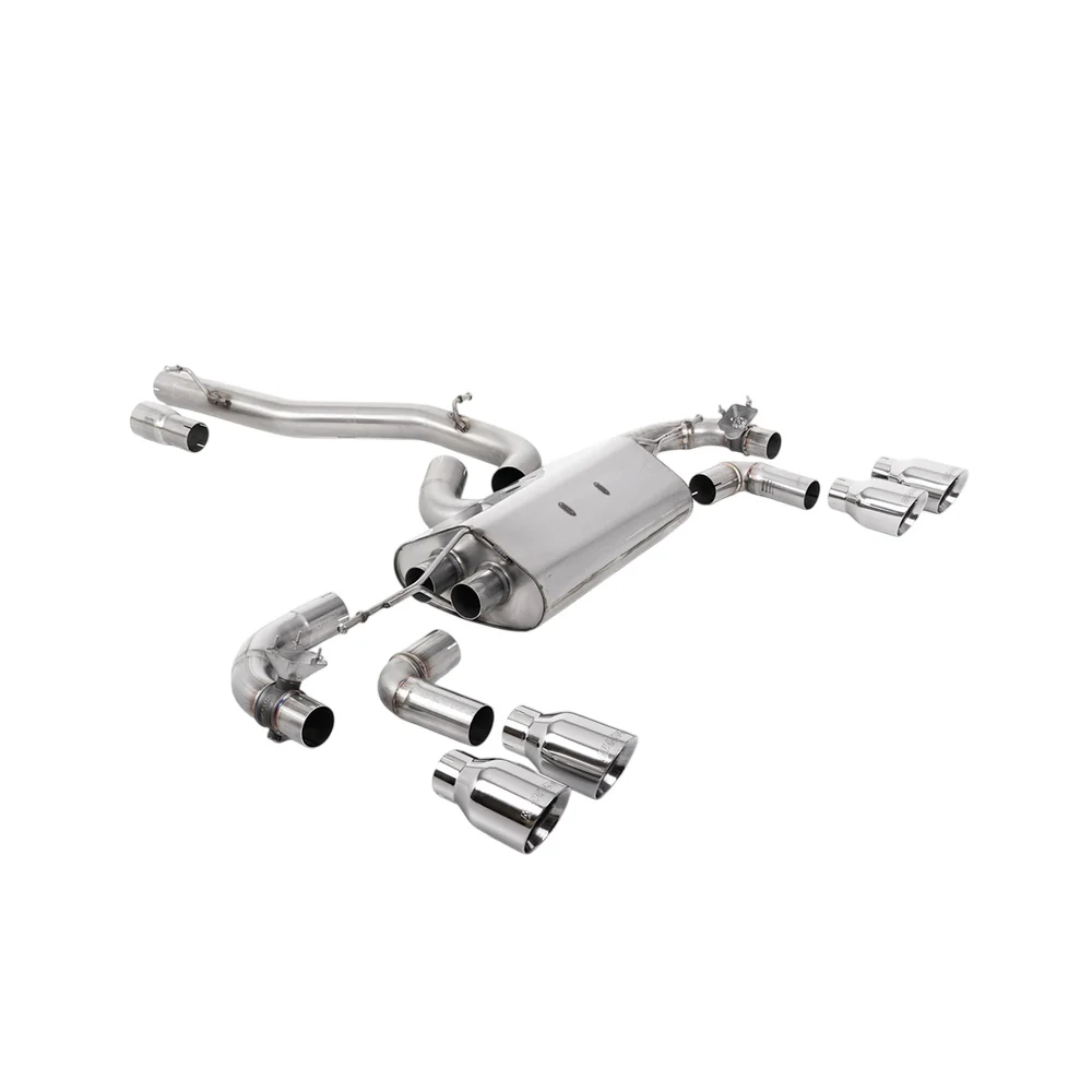 Milltek Cat Back Exhaust Volkswagen Golf Mk7.5 R 2.0 TSI 300PS (GPF Equipped Models Only) 80mm Race Systems 19-22 - Image 4